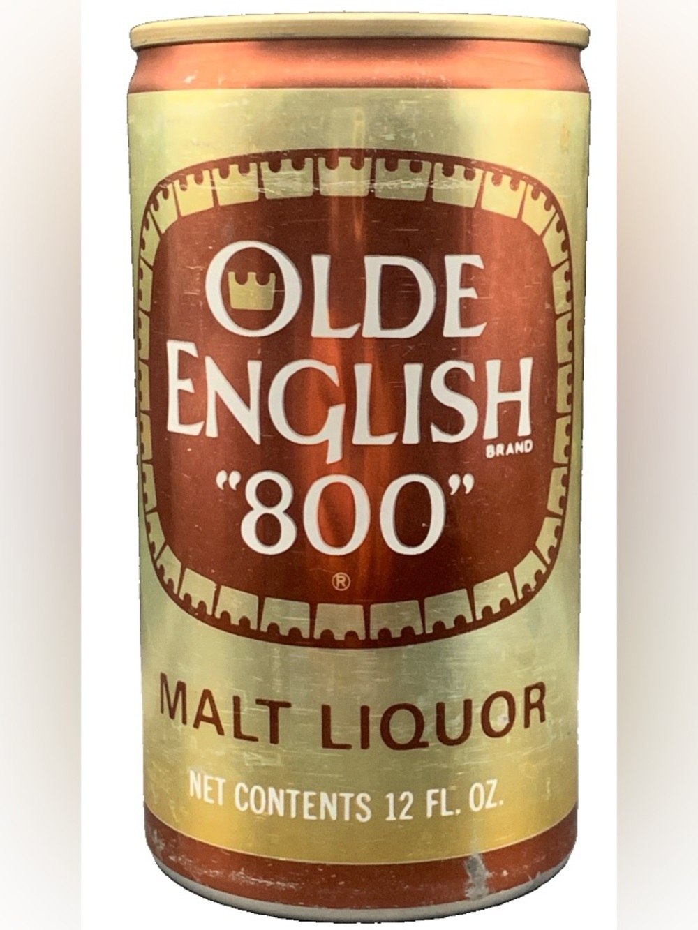 Vintage Beer Can Olde English 800 Malt Liquor Tab Empty Aluminum Can
